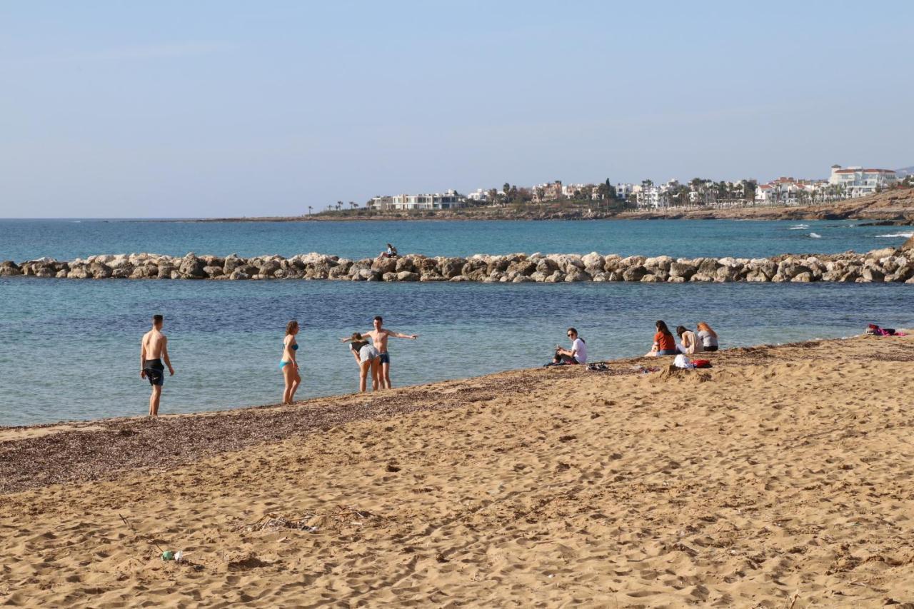 Cyking 2 Bed Apartment With Pool & 10 Min To Beach Paphos Exterior foto